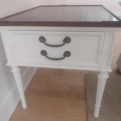 Solid Wood Single Drawer Side Table
