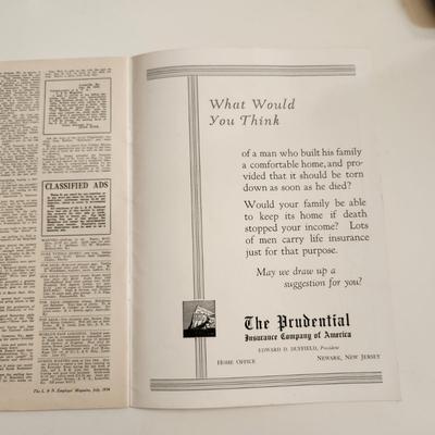 Sale Photo Thumbnail #395: This auction lot is for a copy of the L&N Employee Magazine - July 1934.  It appears to be in good condition for its age.
