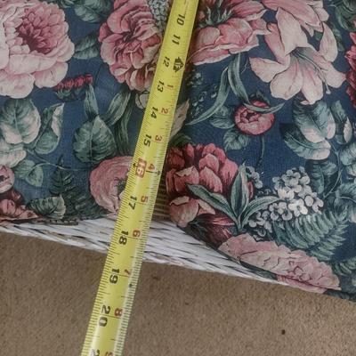 Vintage Real Wicker Loveseat with Cushions