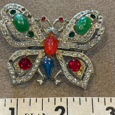 Lovely jelly belly butterfly brooch