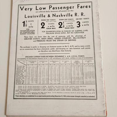 Sale Photo Thumbnail #398: This auction lot is for a copy of the L&N Employee Magazine - October 1934.  The magazine appears to be in good condition for its age.  This issue shows the opening of the Pewee Valley, Ky station.