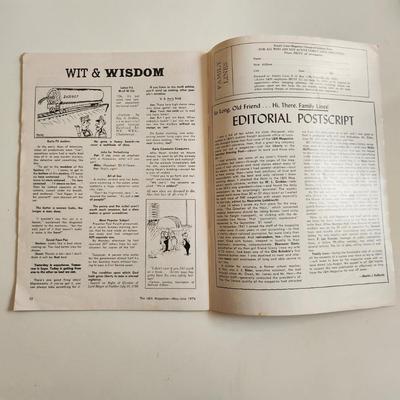 Sale Photo Thumbnail #410: This auction lot is for a copy of the L&N Employee Magazine - May-June 1974.  The magazine appears to be in good condition for its age.  This is the Farewell Edition - No. 578.