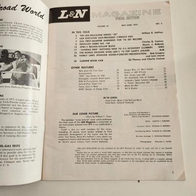 Sale Photo Thumbnail #409: This auction lot is for a copy of the L&N Employee Magazine - May-June 1974.  The magazine appears to be in good condition for its age.  This is the Farewell Edition - No. 578.