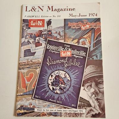 Sale Photo Thumbnail #406: This auction lot is for a copy of the L&N Employee Magazine - May-June 1974.  The magazine appears to be in good condition for its age.  This is the Farewell Edition - No. 578.