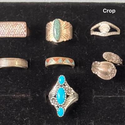 Sterling Silver .925 Ring Lot (7 Rings)