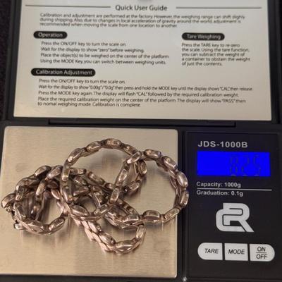 Sterling Silver .925 Necklace Signed By Laura