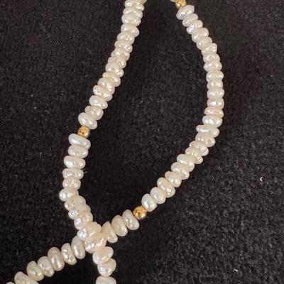 Pearl & 14k Gold Necklace