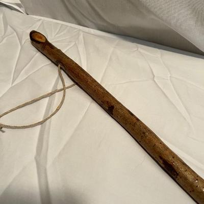 Hand-Crafted Gourd Vase & Straw Broom (D-RG)