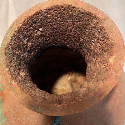 Hand-Crafted Gourd Vase & Straw Broom (D-RG)
