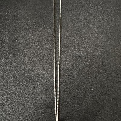 Sterling Silver .926 Rope Necklace with Sterling Silver .925 Turtle Charm