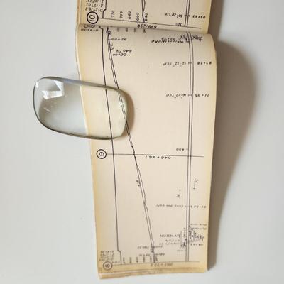 Sale Photo Thumbnail #456: This auction lot is for a L&N Railroad Track Profile Booklet.  This booklet is dated 1942 and shows the profile of the Cincinnati Division.  This is quite the unusual L&N collectible item.