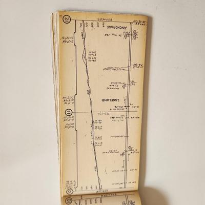 Sale Photo Thumbnail #457: This auction lot is for a L&N Railroad Track Profile Booklet.  This booklet is dated 1942 and shows the profile of the Cincinnati Division.  This is quite the unusual L&N collectible item.