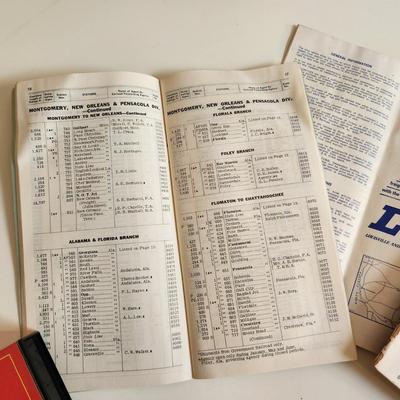 Sale Photo Thumbnail #469: This auction lot is for a Grouping of L&N Railroad Time Tables and List of Stations.  The list of stations is dated 1962, the Passenger Train Time Table is dated 1969 and the very vintage time table is dated 1948.  All have been used, but overall are nice