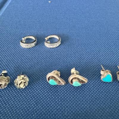 Sterling Silver .925 Earring Lot