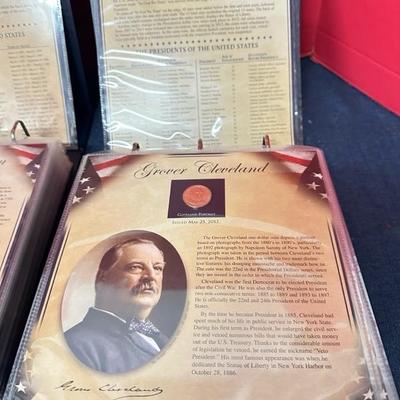 Lot 84 volume one and two the United States president’s coin collection postal commemorative Society