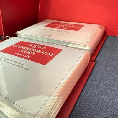 Lot 85 50 years of US commemorative stamps volume one and two