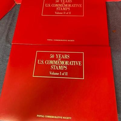 Lot 85 50 years of US commemorative stamps volume one and two