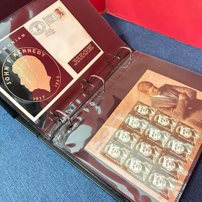 Light 87 the John F. Kennedy international stamp collection, PCS stamps and coins