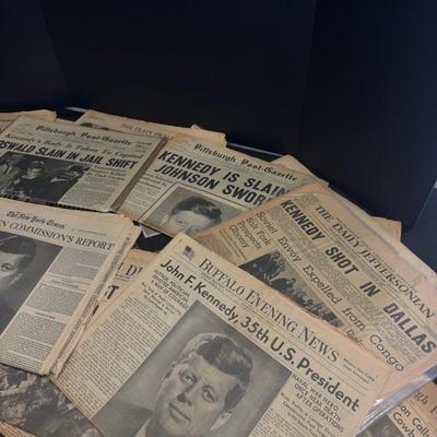 Lot 109 collection of newspapers