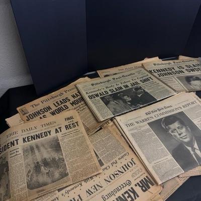 Lot 109 collection of newspapers