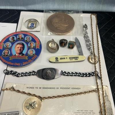 Lot 135 Kennedy memorabilia