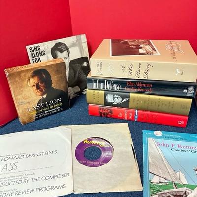 Lot 89 collection of Kennedy related books and media