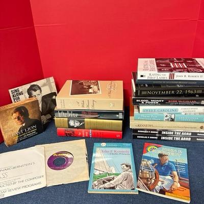 Lot 89 collection of Kennedy related books and media