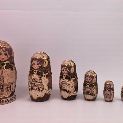 Handmaid wooden Matryoshka doll