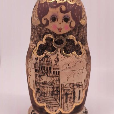 Handmaid wooden Matryoshka doll