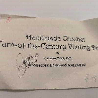 Handmade Crochet Turn of Century Doll made by Catherine Chant