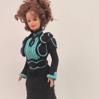Handmade Crochet Turn of Century Doll made by Catherine Chant