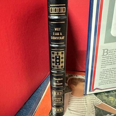 Lot 90 postal commemorative White House stamps signed first edition book