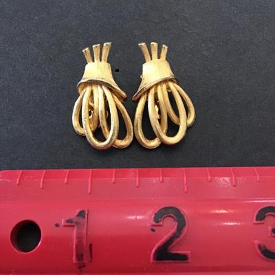 Vintage clip on earrings