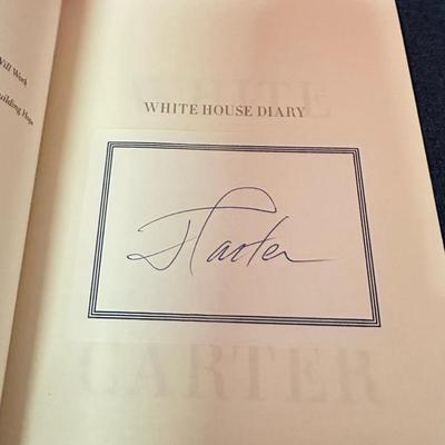 Lot 153 White House diary, Jimmy Carter sign copy