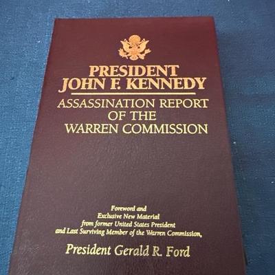 Lot 155 president John F. Kennedy assassination report signed by Gerald Ford