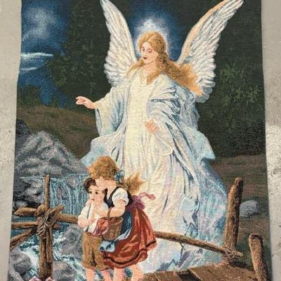 Lot 119 Variety of posters and one guardian angel tapestry