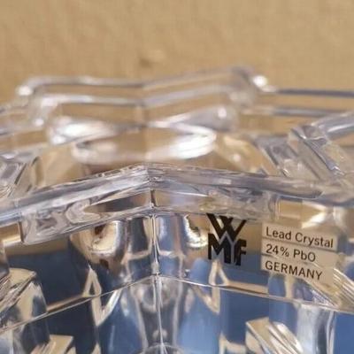 Lead crystal candle holder