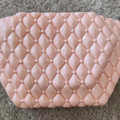 Pink peach porcelain wall pocket
