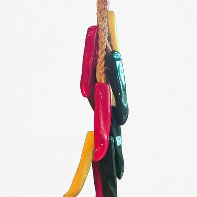 Hanging ceramic Peppers