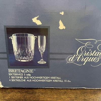 Cristal D'arques - pitcher and 4 glasses