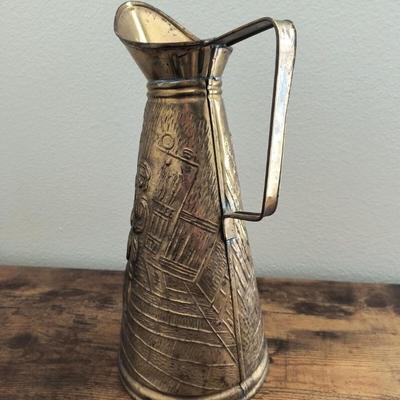 Vintage brass pitcher