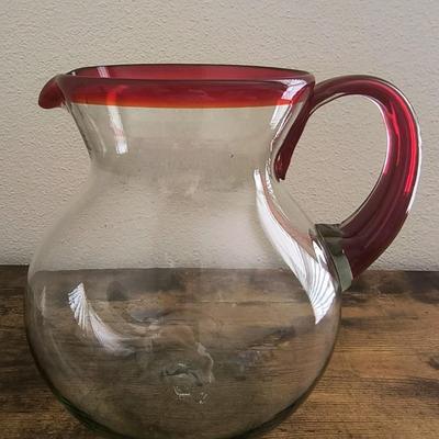 Glass pitcher