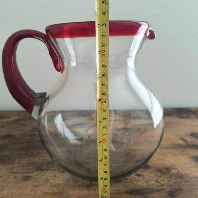 Glass pitcher