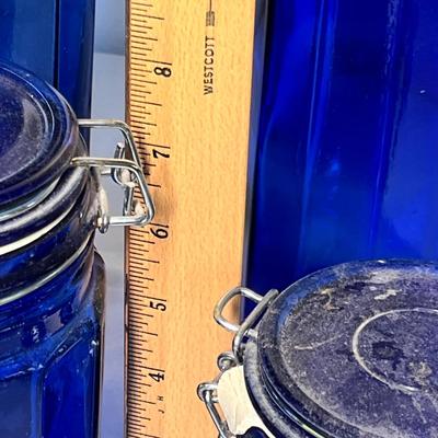 Lot 471 Cobalt Canisters