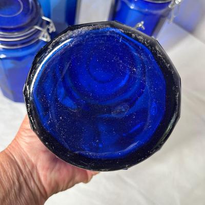 Lot 471 Cobalt Canisters