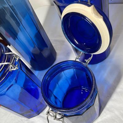 Lot 471 Cobalt Canisters
