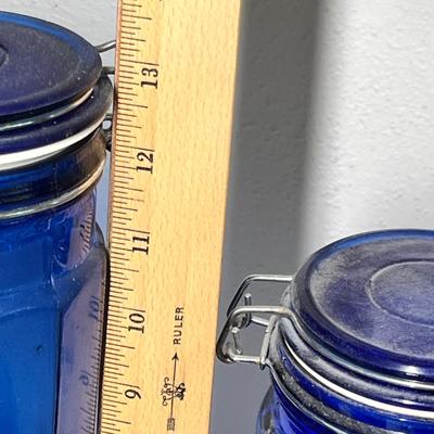 Lot 471 Cobalt Canisters