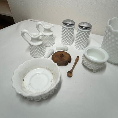 Lot 476 Hobnail Milk Glass