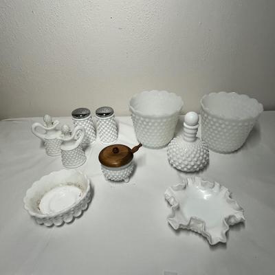 Lot 476 Hobnail Milk Glass