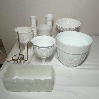 Lot 478 Milk Glass collection